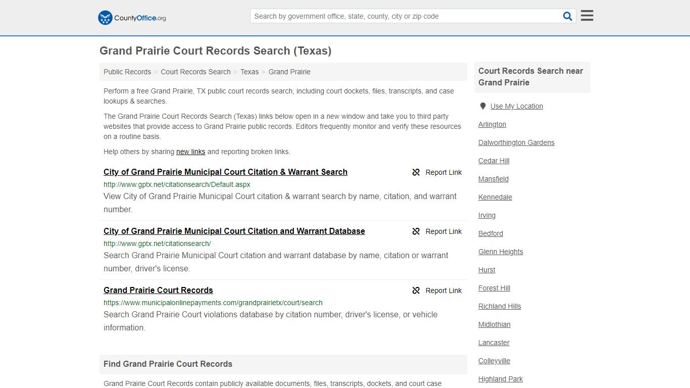 Court Records Search - Grand Prairie, TX (Adoptions ...